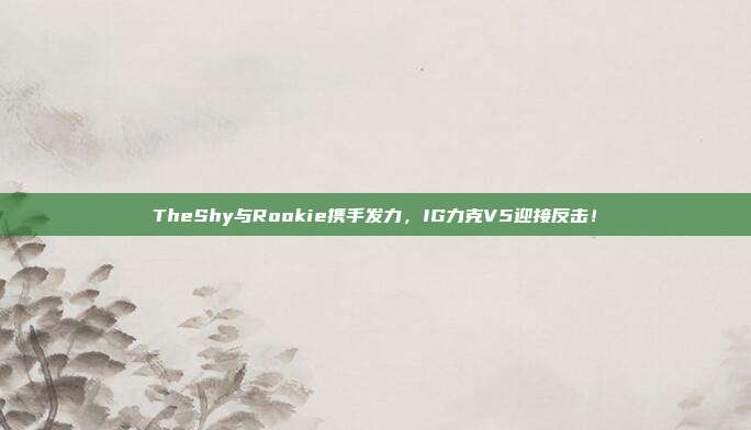 TheShy与Rookie携手发力，IG力克V5迎接反击！  第1张