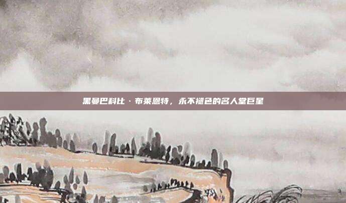 黑曼巴科比·布莱恩特，永不褪色的名人堂巨星  第1张