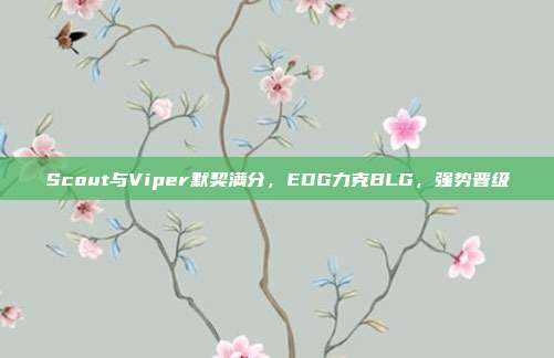 Scout与Viper默契满分，EDG力克BLG，强势晋级  第1张