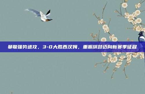 曼联强势进攻，3-0大胜西汉姆，重振旗鼓迈向新赛季征程  第1张