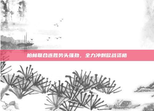 柏林联合连胜势头强劲，全力冲刺欧战资格  第1张