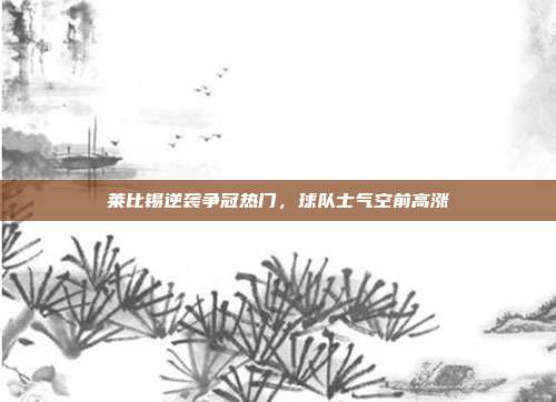 莱比锡逆袭争冠热门，球队士气空前高涨  第1张